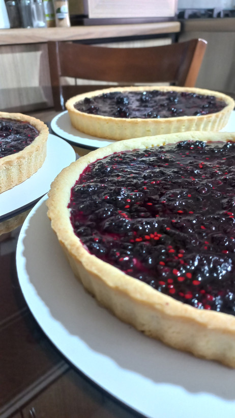 تارت میوه ای ، شاهتوت و تارت توت فرنگی 🍓🫐