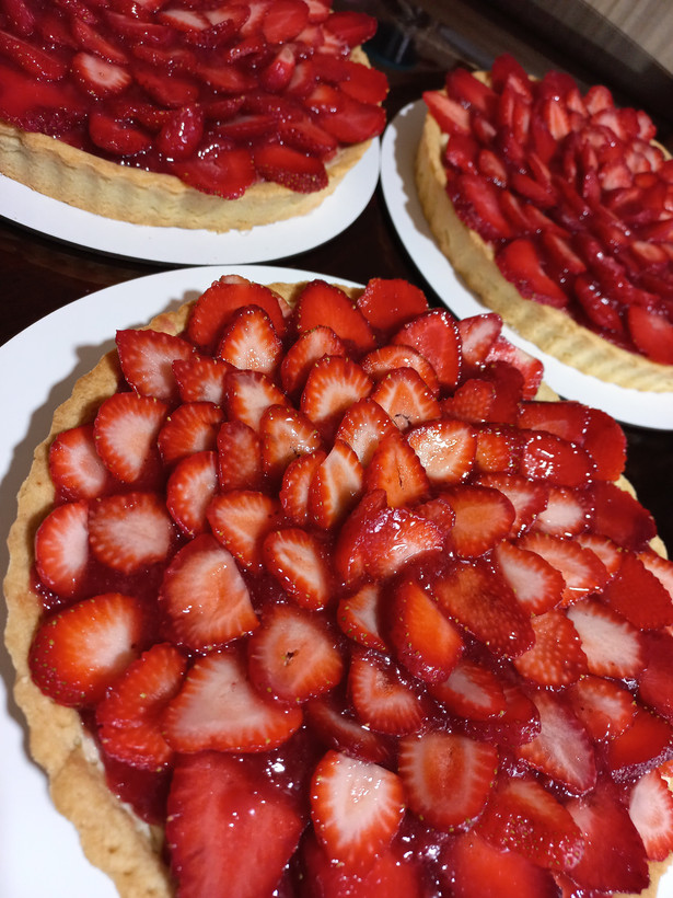 تارت میوه ای ، شاهتوت و تارت توت فرنگی 🍓🫐