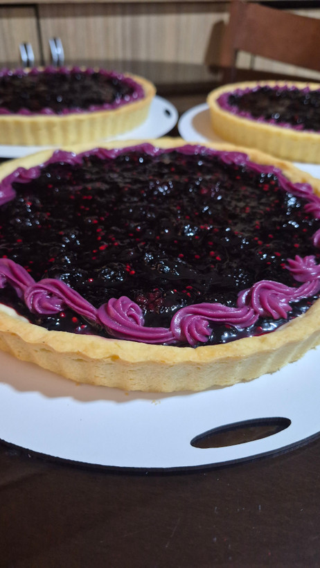 تارت میوه ای ، شاهتوت و تارت توت فرنگی 🍓🫐