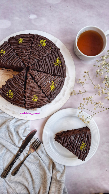 کیک خیس شکلاتی